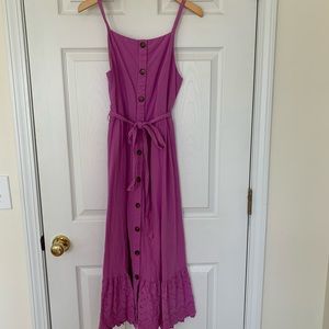 Linen-like spring dress 🌸🌺